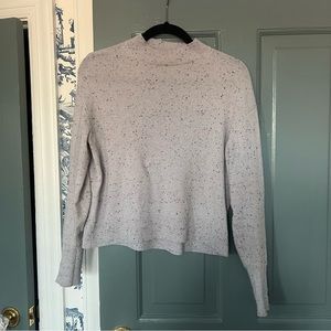 Everlane Mock Neck Lavender Cashmere Sweater XS